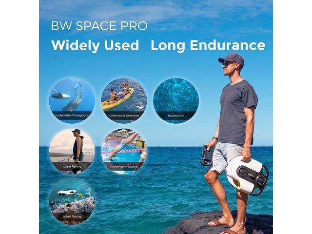 Youcan Robot BW Space Pro Professional Underwater Drone with Camera 4K UHD Image 1080P Stable Signal Transmission, Remote Control, 330ft Diving Depth,ROV,150M Tether