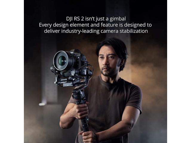 DJI RS 2-3-Axis Gimbal Stabilizer for DSLR and Mirrorless Cameras, Nikon, Sony, Panasonic, Canon, Fuji, 10lbs Tested Payload, 1.4?? Full-Color Touchscreen, Carbon Fiber Construction, Black