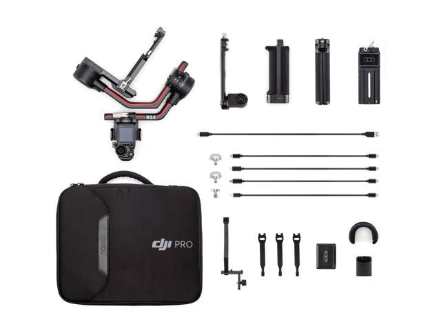 DJI RS 2-3-Axis Gimbal Stabilizer for DSLR and Mirrorless Cameras, Nikon, Sony, Panasonic, Canon, Fuji, 10lbs Tested Payload, 1.4?? Full-Color Touchscreen, Carbon Fiber Construction, Black