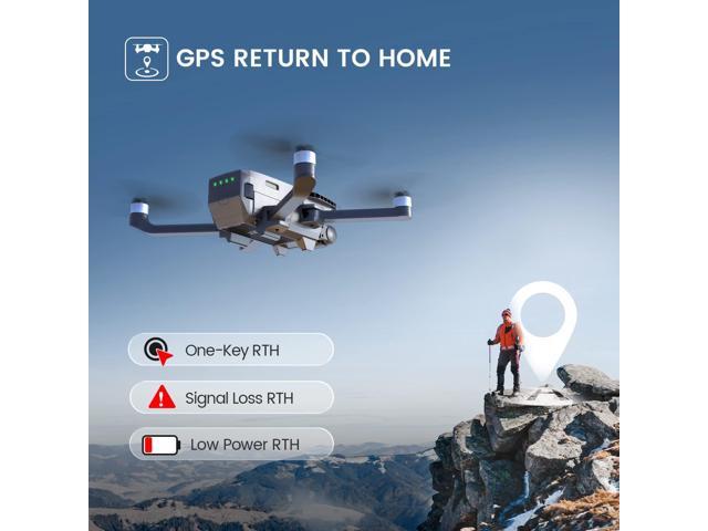 Holy Stone 2-Axis Gimbal GPS Drone with 4K EIS Camera for Adults Beginner, HS720G Foldable FPV RC Quadcopter with Brushless Motor, 5G WiFi Transmission, Optical Flow, Follow Me, Smart Return Home