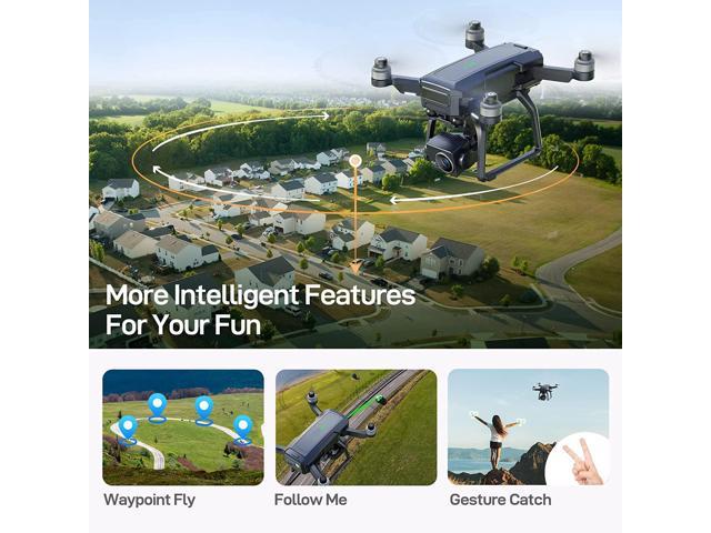 Binygo F7 Drone with Camera for Adults 4K, 9800ft Video Transmission, Camera Drone with 3-Axis Gimbal, GPS Auto Return, Follow Me, Waypoints, Level 6 Wind Resistance F7 4K PRO with 3 Battery