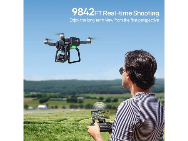 Binygo F7 Drone with Camera for Adults 4K, 9800ft Video Transmission, Camera Drone with 3-Axis Gimbal, GPS Auto Return, Follow Me, Waypoints, Level 6 Wind Resistance F7 4K PRO with 3 Battery