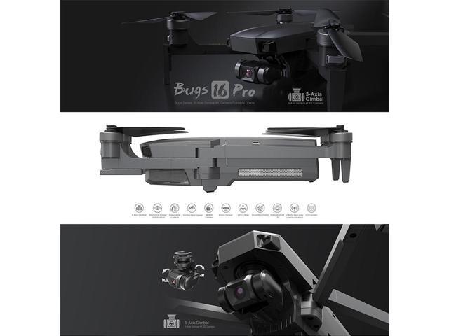 Camera Drone 4K Hot Selling Amazon Sellings Rc Photography Fpv Hd Foldable Bugs 16 Pro 3 Axis Droni Drones