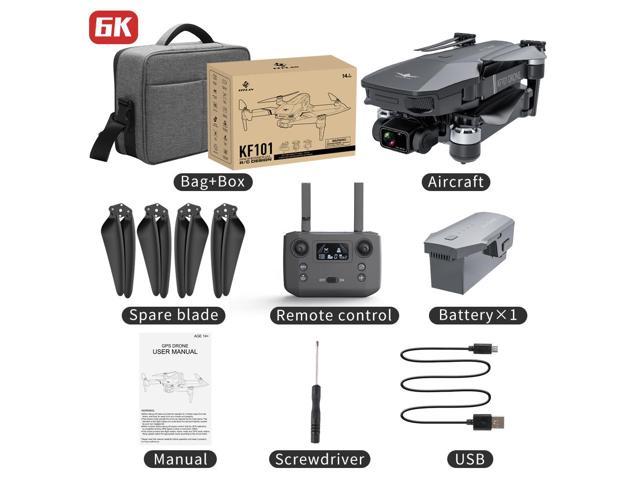 Binygo KF101 MAX GPS Drones with Camera for Adults 4K, RC Distance 5000M, 3 Axis Gimbal+EIS+Repeater, 5G FPV Foldable Quadcopter with Brushless Motor, 30Mins Flight Time 6K with one battery