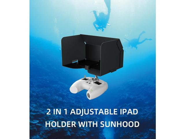 QYSEA 2-In-1 Adjustable Tablet Holder with Sun Hood for All FIFISH Underwater Drones