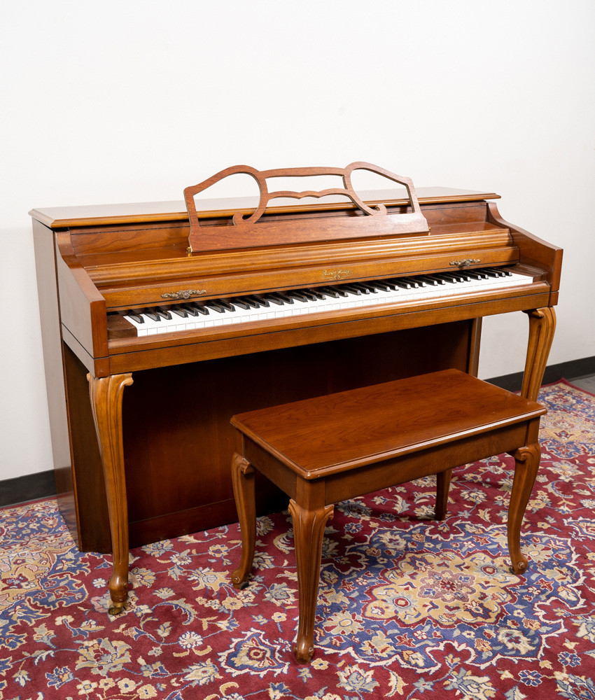 Wurlitzer P150 Upright Piano Satin Walnut SN: 1870744