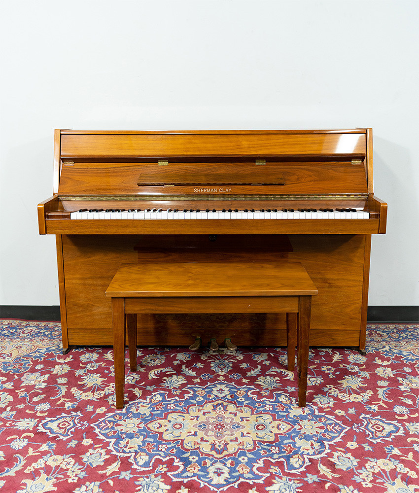 Sherman Clay RS-4 Upright Piano Satin Brown SN: 102764