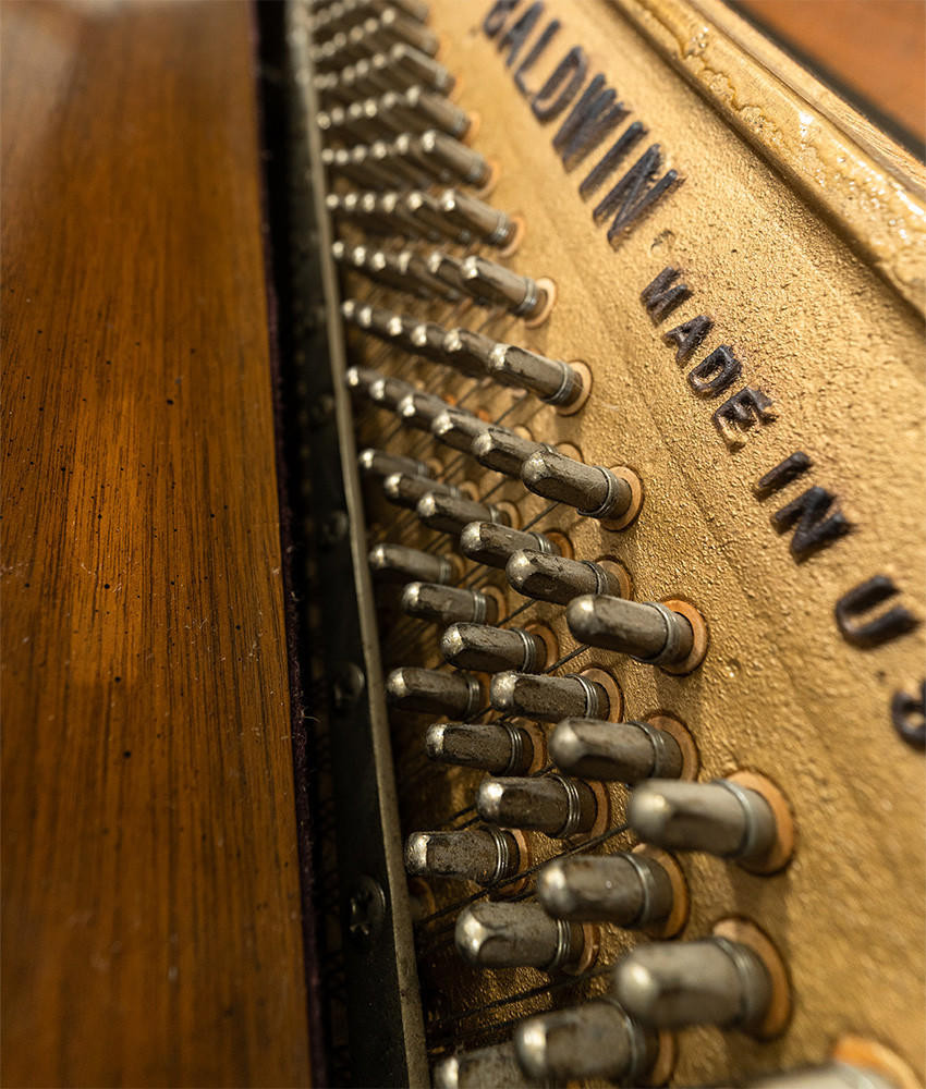 Baldwin Aerosonic Upright Piano Satin Mahogany |SN: 837414