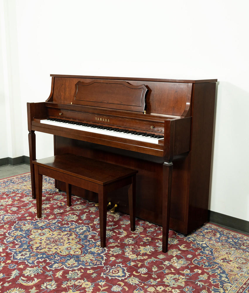 Yamaha M460BC Console Upright Piano Satin Mahogany SN: 0084913