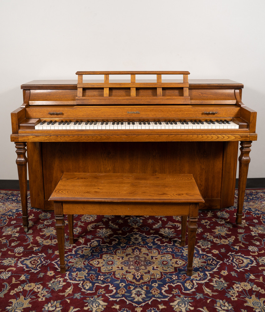 Baldwin Upright Piano Satin Walnut SN: 1240580