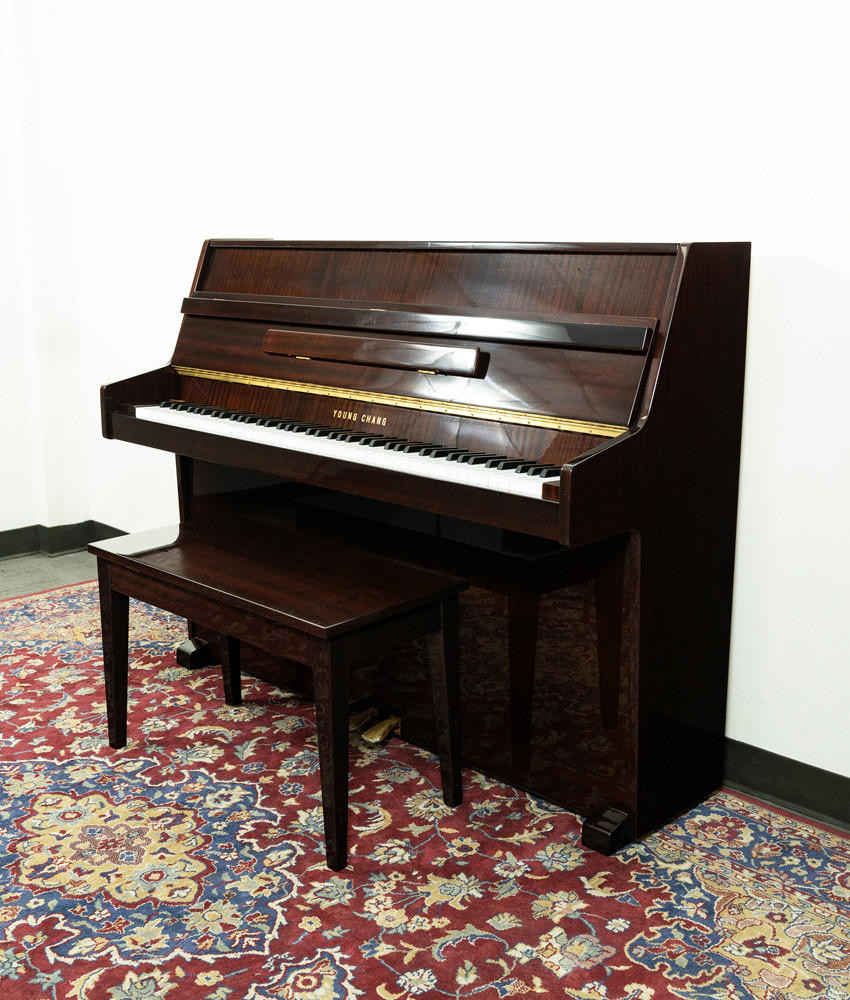 Young Chang Classic Upright Piano Polished Mahogany SN: T0012841